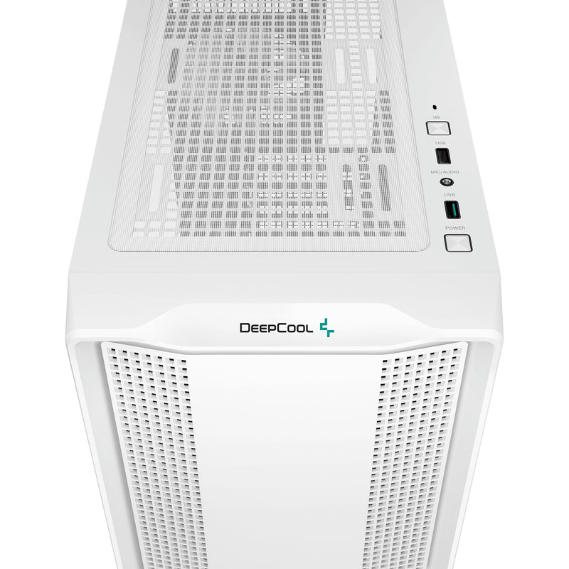 Load image into Gallery viewer, Deepcool cc560 v2 midi tower behuizing (wit | 2x usb-a | tempered glass)
