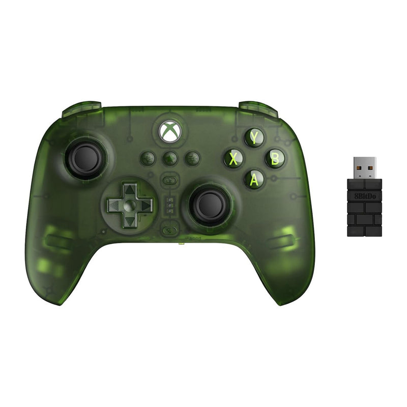 Load image into Gallery viewer, 8bitdo ultimate 3-mode controller voor xbox (groen transparant, xbox series x|s, xbox one, pc, bluetooth usb-c 2.4 ghz )
