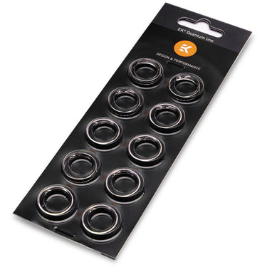 Ekwb ek-torque htc-16 color rings pack - nickel waterkoeling (10 st)