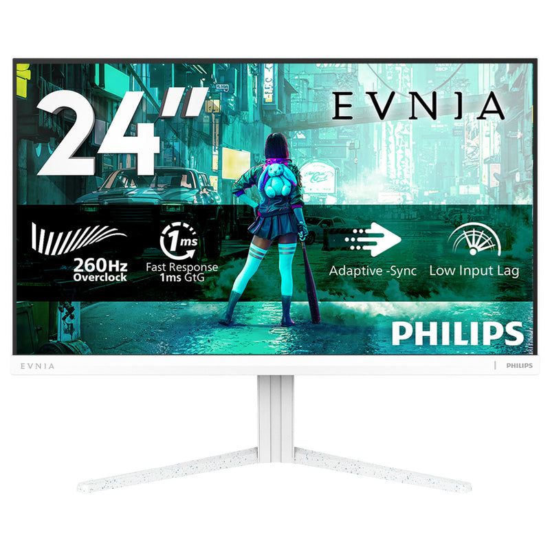 Load image into Gallery viewer, Philips evnia 24m2n3201pl 23.8 monitor (wit, 1x hdmi 2.1, 1x displayport 1.4, 260 hz (overclock))

