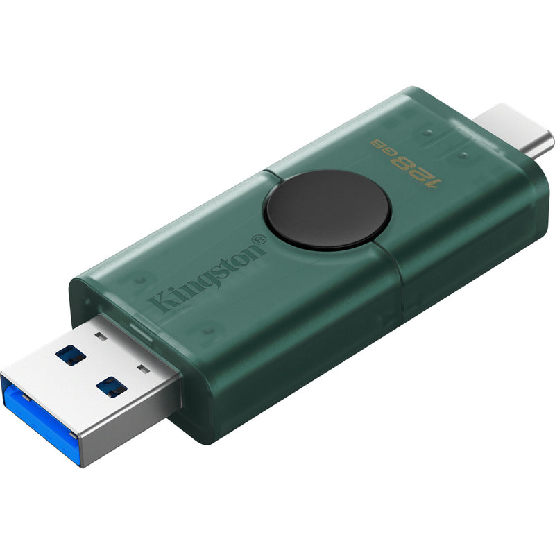 Load image into Gallery viewer, Kingston datatraveler duo 128 gb usb-stick (groen zwart, dtdeg2 128gb)
