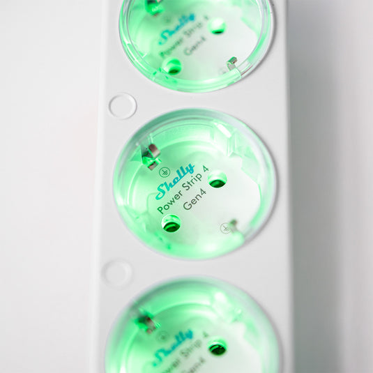 Shelly power strip gen4 stekkerdoos (wit, wifi, bluetooth, zigbee)