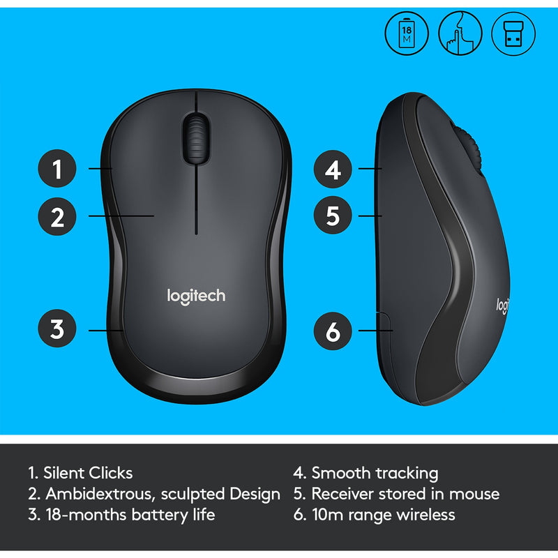 Load image into Gallery viewer, Logitech m220 silent muis (grijs, 1000 dpi)
