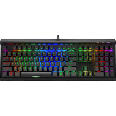 Sharkoon skiller sgk60, gaming toetsenbord (zwart, us lay-out, kailh box white, rgb leds)