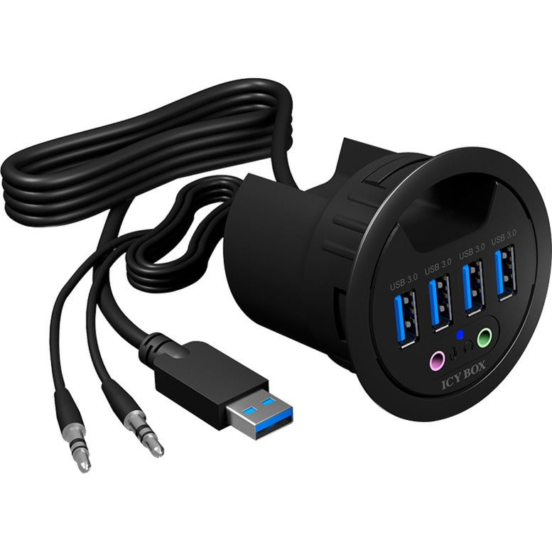 Load image into Gallery viewer, Icy box ib-hub1403a usb-hub (zwart)
