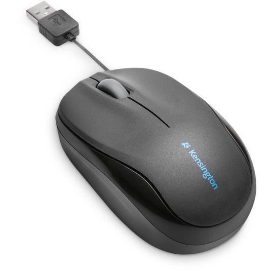 Kensington pro fit intrekbare mobiele muis (zwart, 1000dpi)