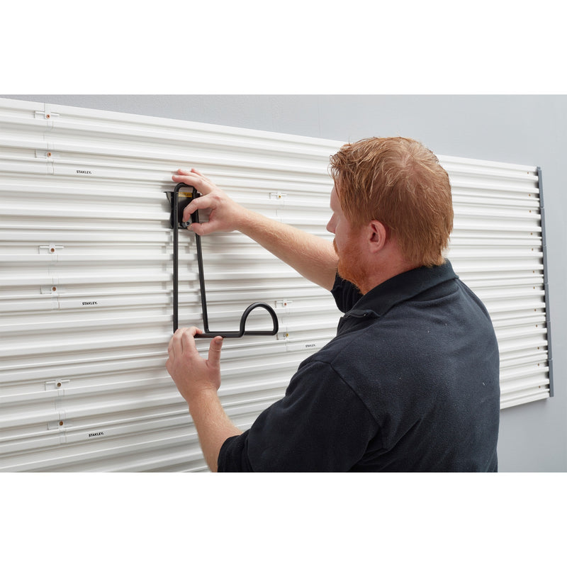 Load image into Gallery viewer, Stanley track wall - ladderhaak houder (zwart)
