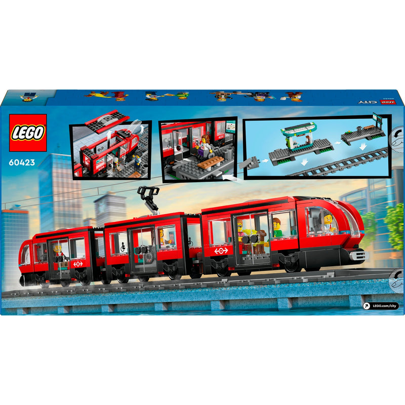 Load image into Gallery viewer, Lego city 60423 stadstram en station
