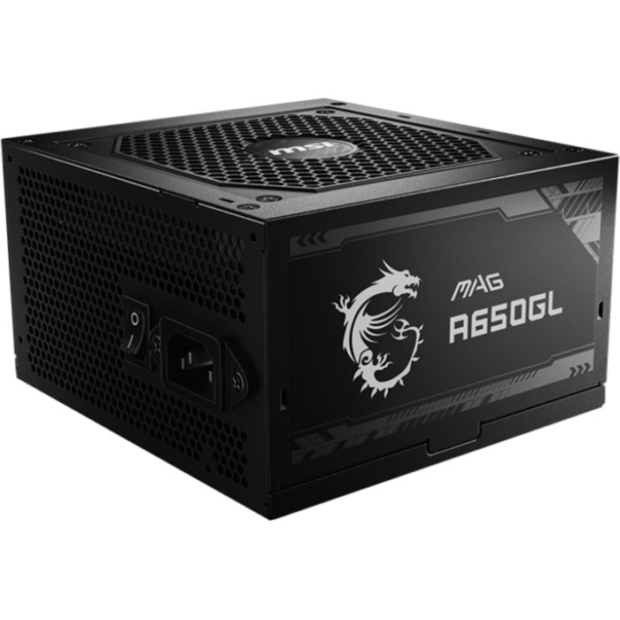 Load image into Gallery viewer, Msi mag a650gl pcie5 modulaire 650 watt voeding (zwart, 4x pcie)
