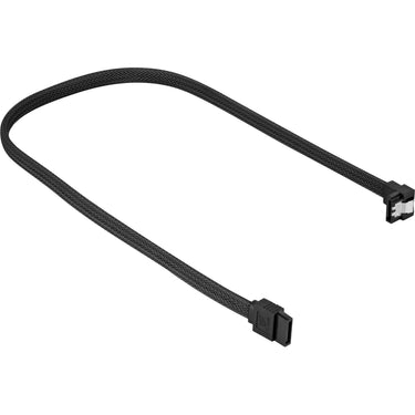 Sharkoon sata iii 90° sleeve kabel (zwart, 0,6 meter)