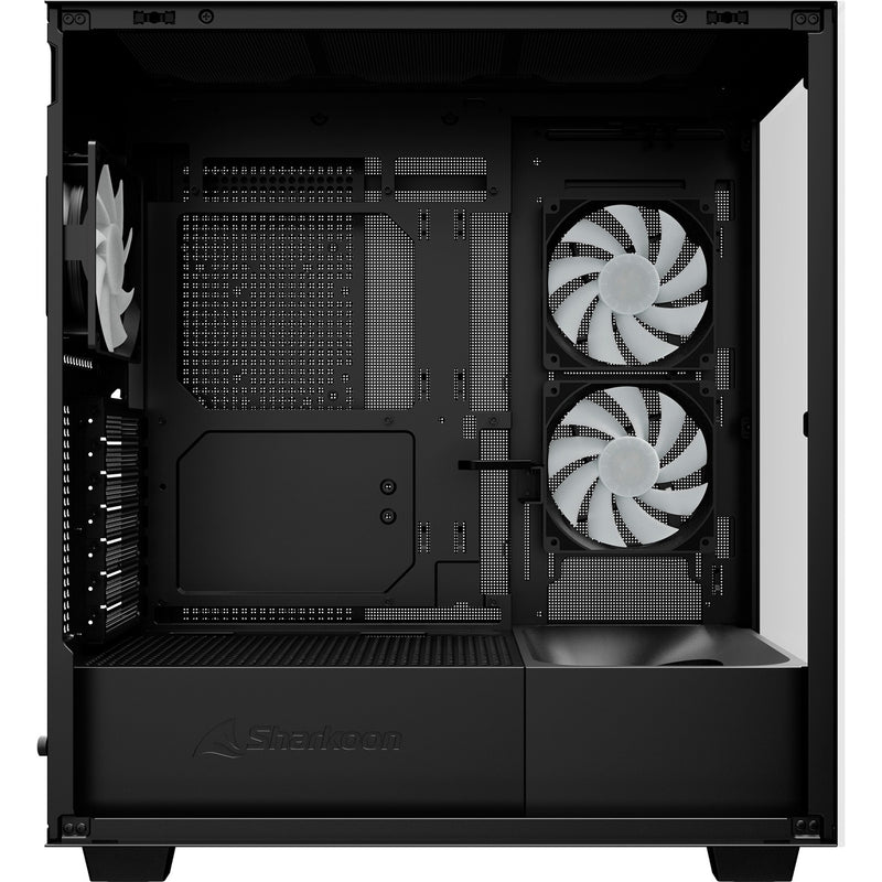 Load image into Gallery viewer, Sharkoon rebel c60 rgb midi tower behuizing (zwart | 2x usb-a | 1x usb-c | rgb | tempered glass)
