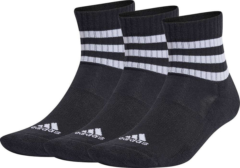 Load image into Gallery viewer, Adidas 3 stripe c spw mid - socks (3-pack)
