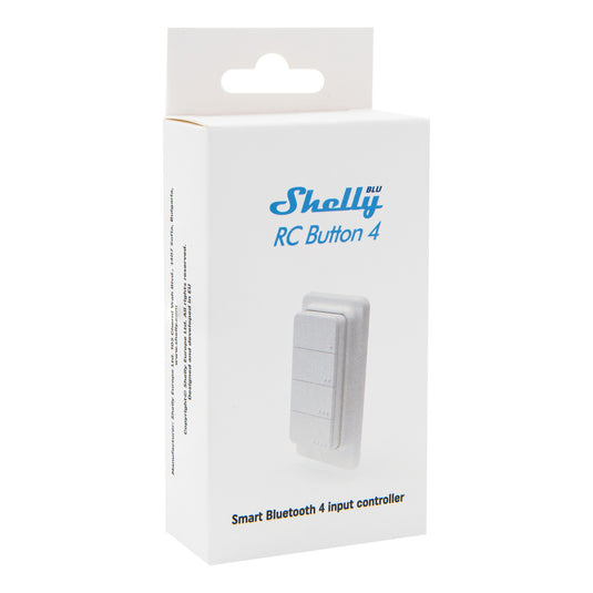 Shelly blu rc button 4 zb afstandsbediening (wit, bluetooth 5 (le), zigbee)