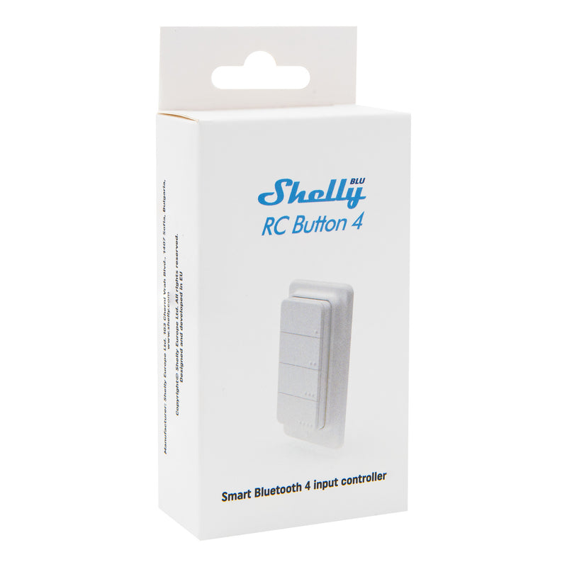 Load image into Gallery viewer, Shelly blu rc button 4 zb afstandsbediening (wit, bluetooth 5 (le), zigbee)
