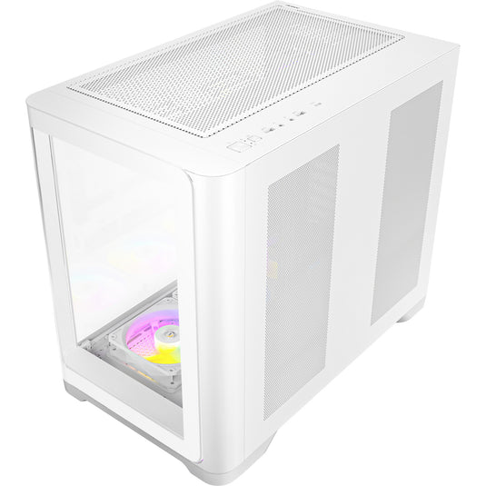 Antec c5 curve argb midi tower behuizing (wit | 2x usb-a | 1x usb-c | tempered glass)