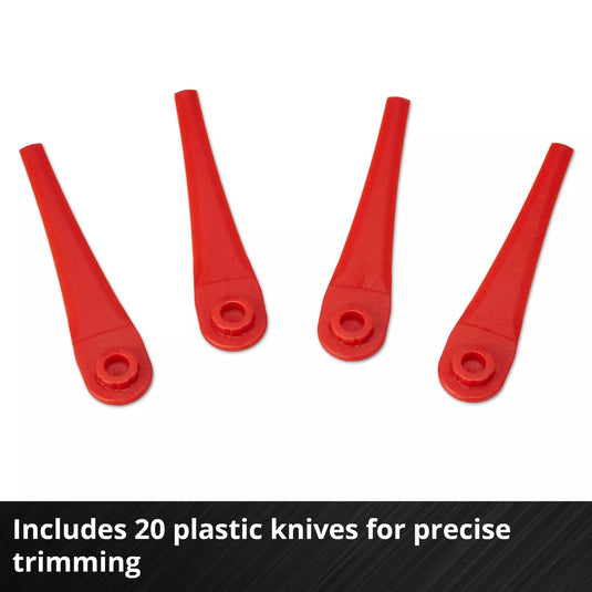 Einhell accu grastrimmer gc-ct 18 2411 li p-solo (rood zwart, accu en oplader niet inbegrepen)