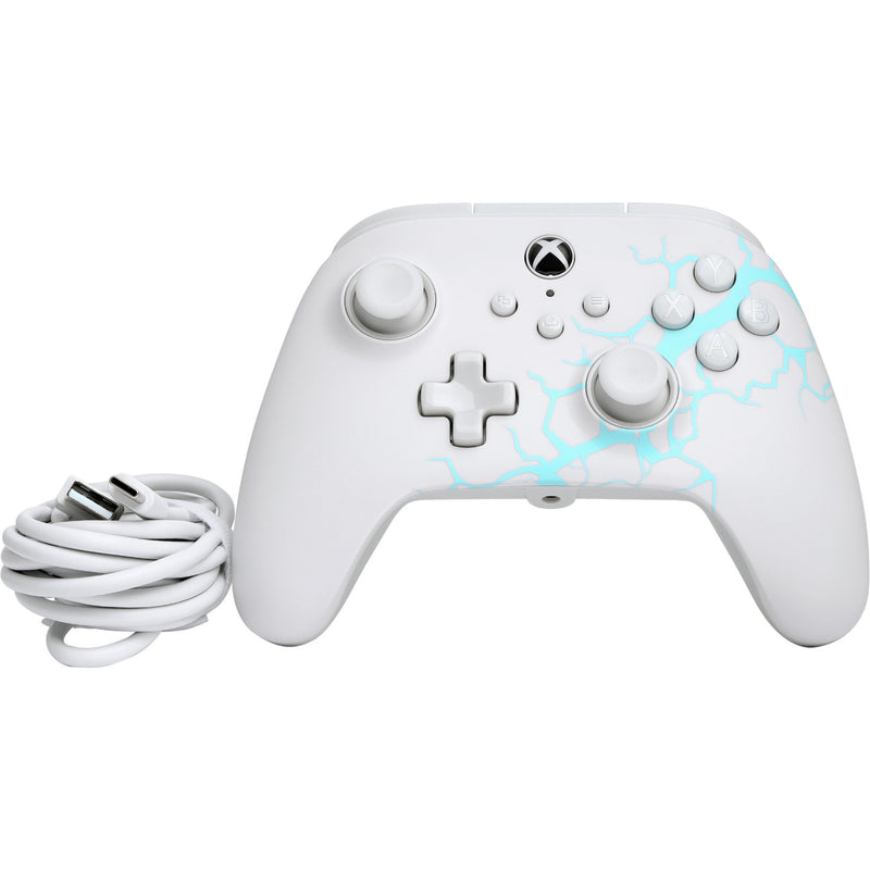 Load image into Gallery viewer, Powera advantage controller met kabel voor de xbox series x|s - poolijs (wit blauw, xbox series x|s, xbox one, pc)
