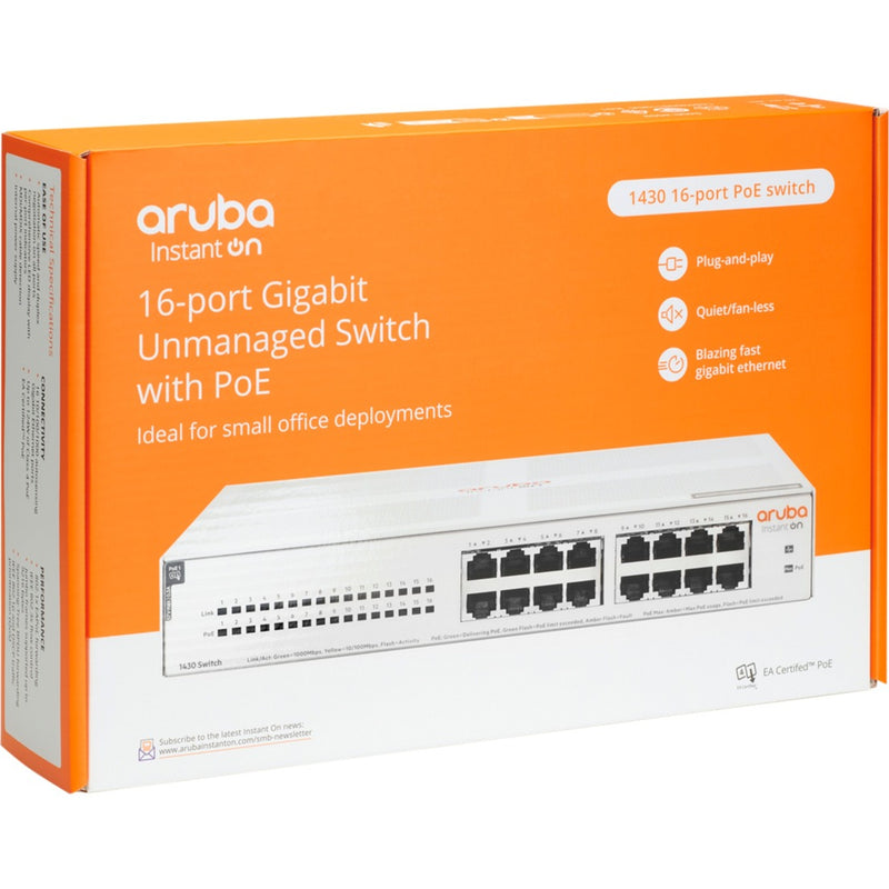 Load image into Gallery viewer, Hewlett packard enterprise instant on 1430 16g cl4 poe switch (124 watt poe, 1u)
