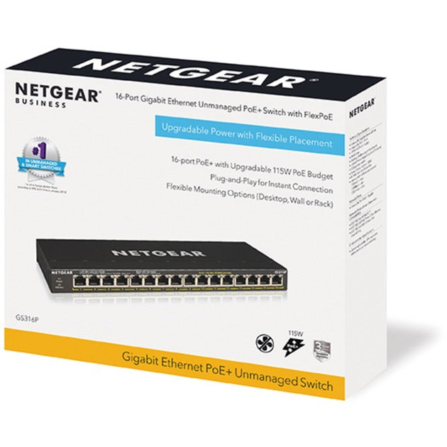Load image into Gallery viewer, Netgear gs316p switch
