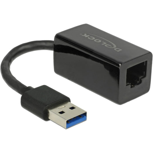 Delock usb-a 3.2 gen 1 naar rj-45 gigabit lan adapter (zwart, 10 100 1000 mbps)