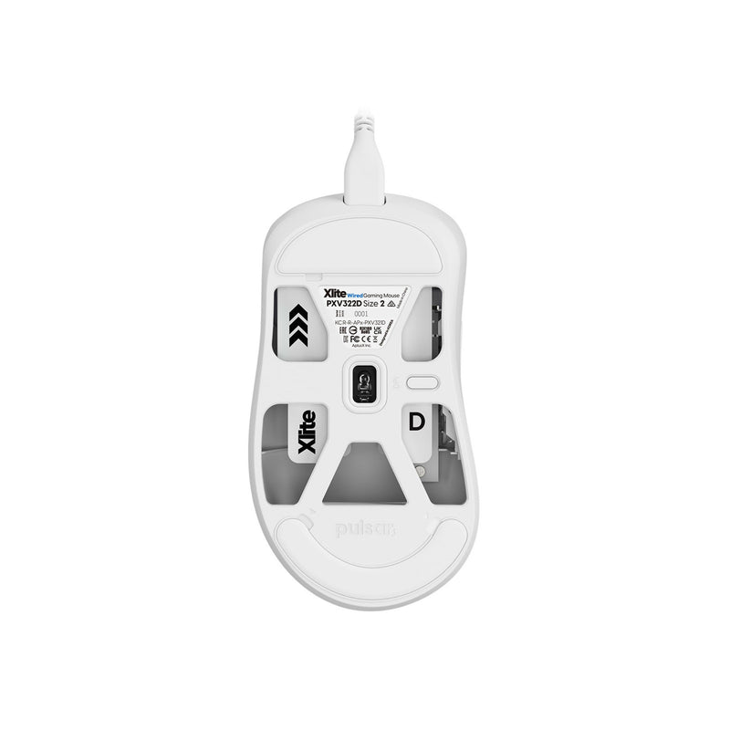 Load image into Gallery viewer, Pulsar xlite medium wired gaming mouse (wit, 26000 dpi)
