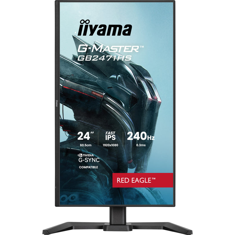 Load image into Gallery viewer, Iiyama g-master red eagle gb2471hs-b1 23.8 gaming monitor (zwart, 2x hdmi, displayport, 240 hz)
