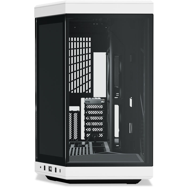 Load image into Gallery viewer, Hyte y70 touch infinite midi tower behuizing (wit zwart | 2x usb-a | 1x usb-c | tempered glass)
