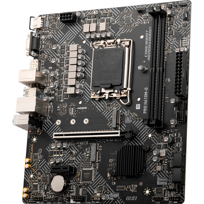 Load image into Gallery viewer, Msi pro h610m-g socket 1700 moederbord (gb-lan, sound, µatx)
