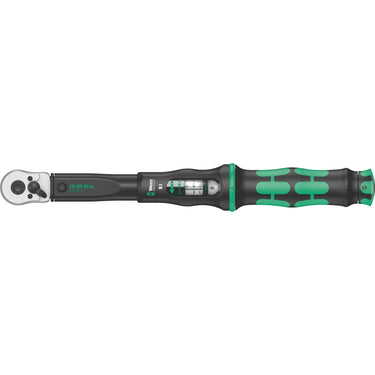 Wera click-torque b 1 draaimomentsleutel met omschakelratel, 10-50 nm (zwart groen)
