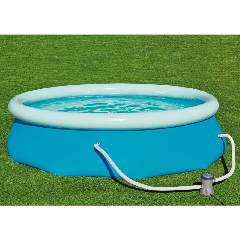 Load image into Gallery viewer, Bestway zwembad fast set rond 305 (blauw lichtblauw, incl. filterpomp (220-240v))
