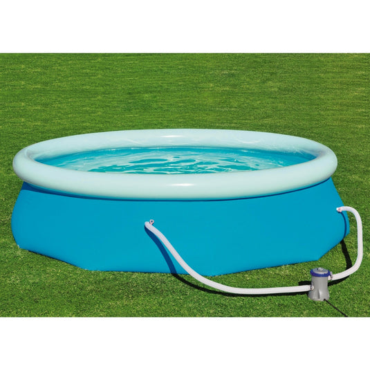 Bestway zwembad fast set rond 305 (blauw lichtblauw, incl. filterpomp (220-240v))