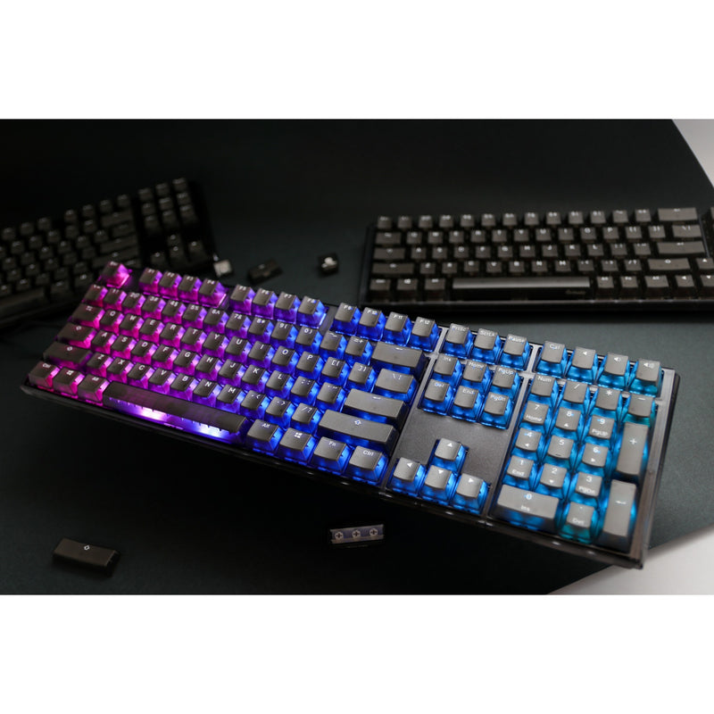 Load image into Gallery viewer, Ducky one 3 aura rgb mechanisch toetsenbord (zwart, us lay-out (qwerty), cherry mx brown, 100%, abs double shot, hot swap)
