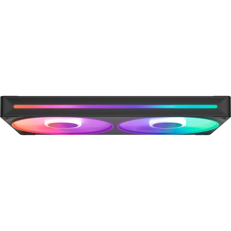 Load image into Gallery viewer, Nzxt f280 rgb core case fans (zwart, 2 stuks, 280 x 140 x 26 mm)
