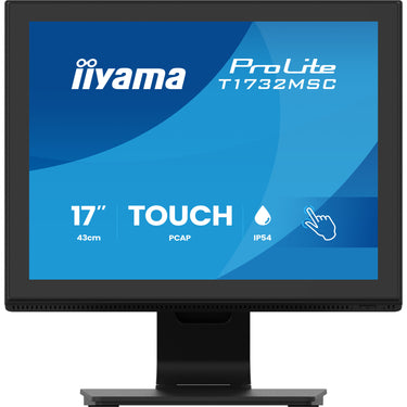 Iiyama prolite t1732msc-b2s 17 touchscreen monitor (zwart, vga, hdmi, displayport, audio, touchscreen)