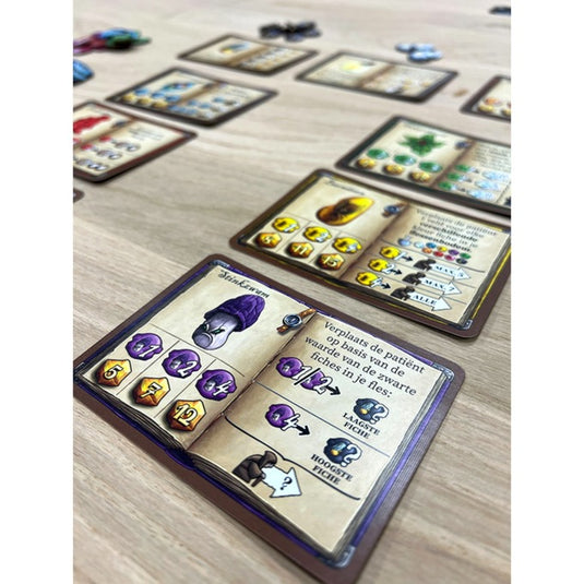 999games 999 games de kwakzalvers van kakelenburg: het duel bordspel (nederlands, 2 spelers, 45 minuten, vanaf 10 jaar)