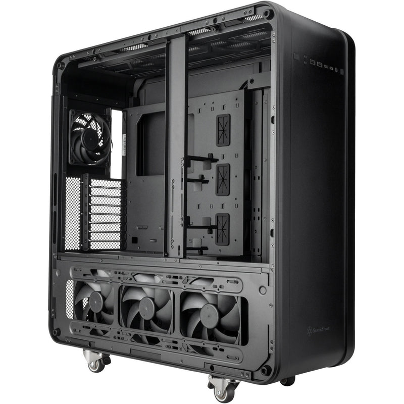 Load image into Gallery viewer, Silverstone alta t1 big tower behuizing (zwart | 2x usb-a | 2x usb-c)
