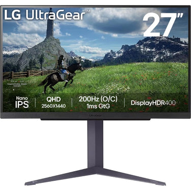 Lg ultragear 27gs85q-b 27 gaming monitor (zwart, 2x hdmi, displayport, 2x usb-a, usb-b, 200 hz (oc))