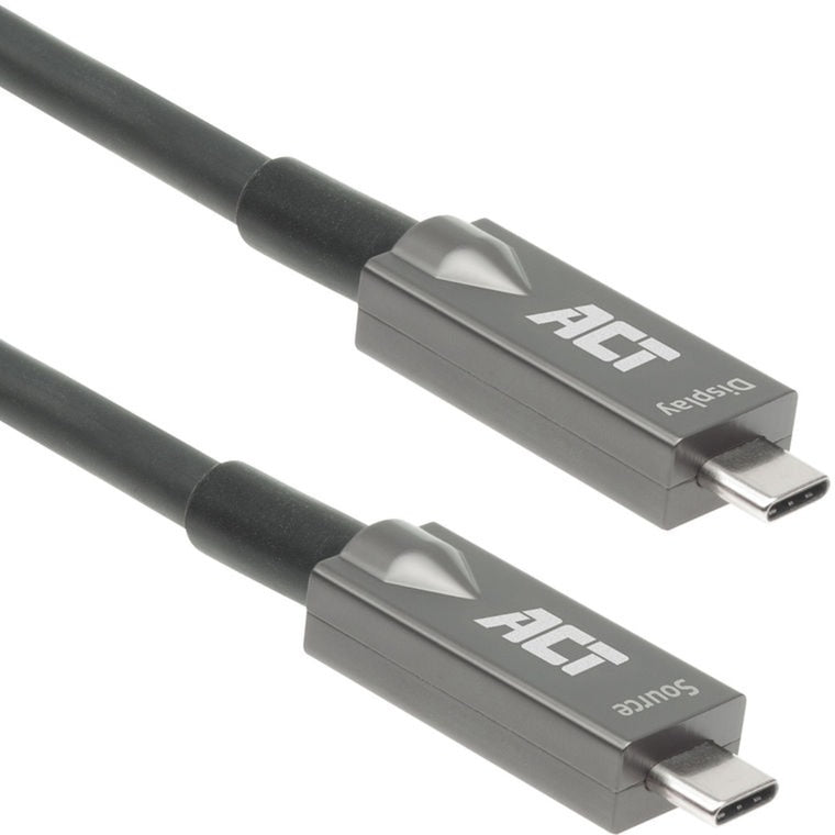 Load image into Gallery viewer, Act connectivity usb-c 3.2 gen2 active optical cable (aoc) aansluitkabel (grijs zwart, 5 meter)
