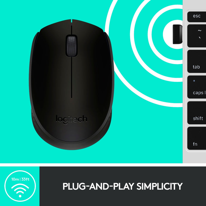 Load image into Gallery viewer, Logitech b170 muis (zwart, draadloos)
