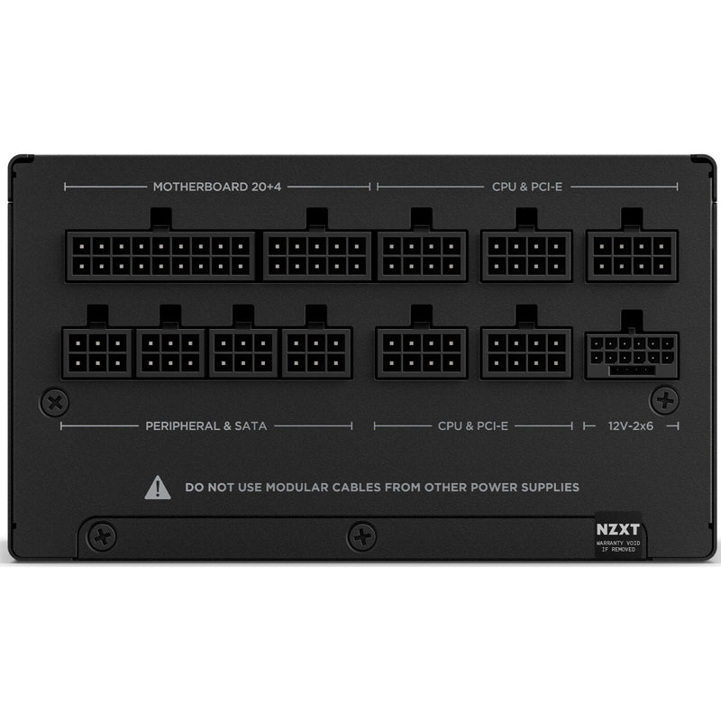 Load image into Gallery viewer, Nzxt c1200 gold atx 3.1 modulaire 1200 watt voeding (zwart, 1x 12v-2x6, 3x pcie)
