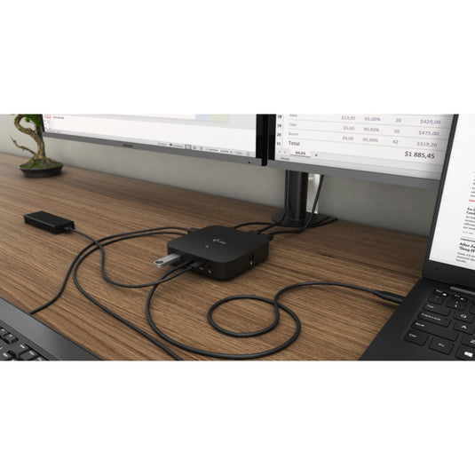 I-tec usb-c hdmi dp docking station with power delivery 100 w (zwart)