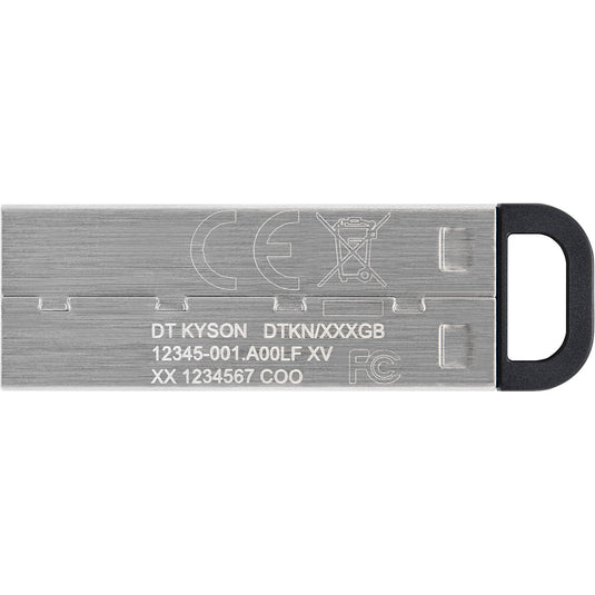 Kingston datatraveler kyson 128 gb usb-stick (zilver, dtkn 128gb)