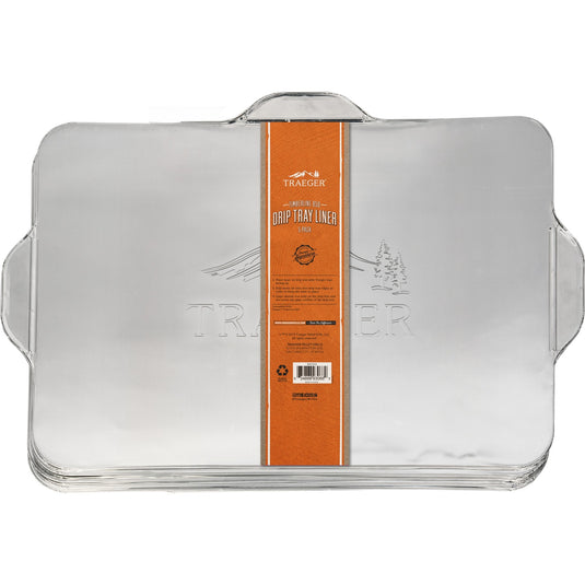 Traeger vetafdruipplaat beschermfolie voor timberline 850 druipschaal (zilver, 5 stuks)