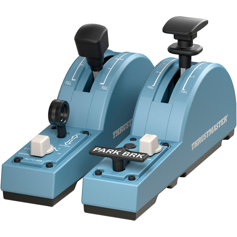 Load image into Gallery viewer, Thrustmaster tca quadrant add-on airbus edition gaming gasregelaar (blauwgrijs zwart, pc)
