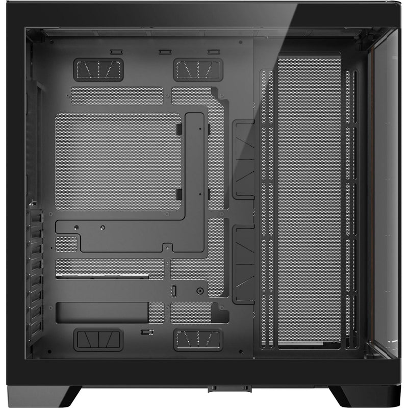 Load image into Gallery viewer, Antec c8 curve wood midi tower behuizing (zwart houtkleur | 2x usb-a | 1x usb-c | tempered glass)
