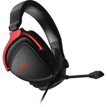 Asus rog delta s core over-ear gaming headset (zwart rood, pc, playstation 4, playstation 5, xbox one, xbox series x|s, nintendo switch)