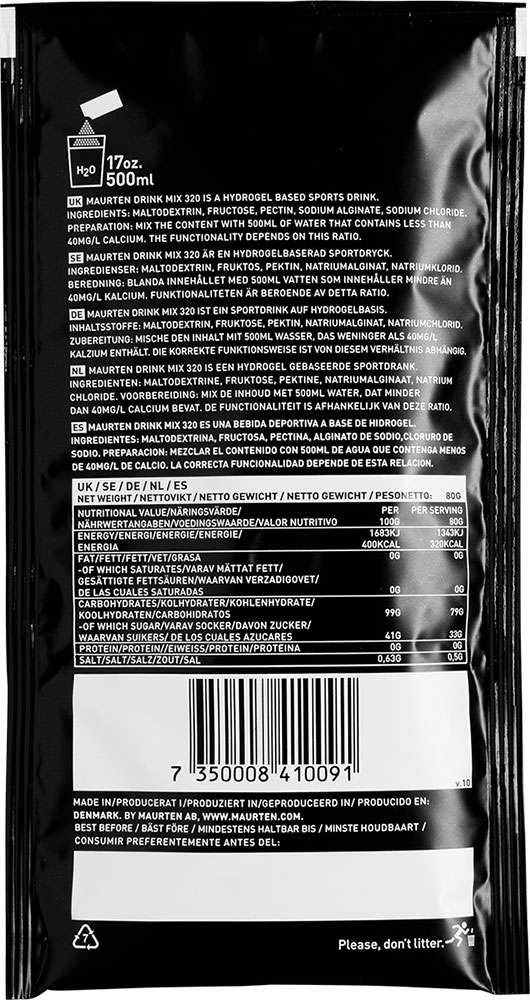 Load image into Gallery viewer, Maurten drink mix 320 hydrogel drink powder 80g
