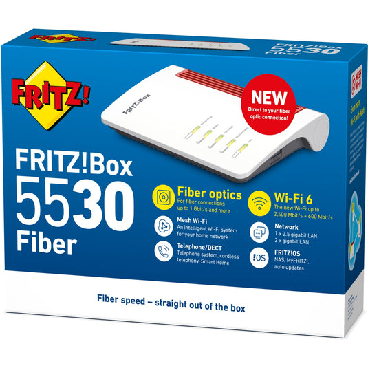 Fritz! box 5530 fiber xgs-pon router (wit)