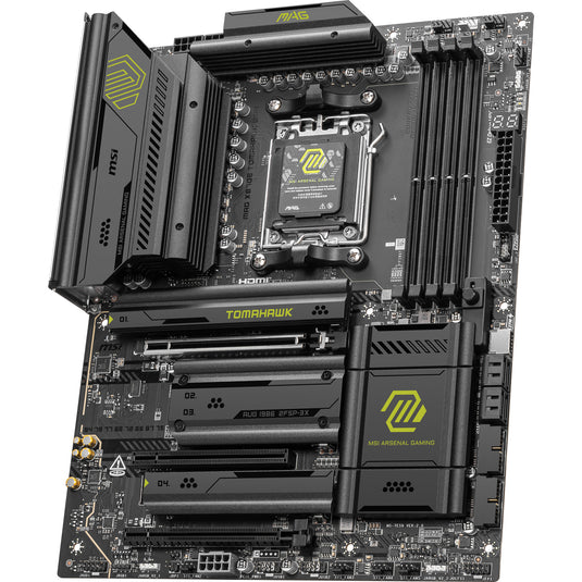Msi mag x870e tomahawk wifi socket am5 moederbord (zwart, 5gb-lan, wi-fi 7, bt, sound, atx)
