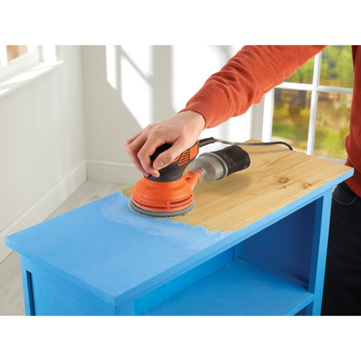 Load image into Gallery viewer, Black+decker excentrische schuurmachine ka199-qs (oranje zwart)
